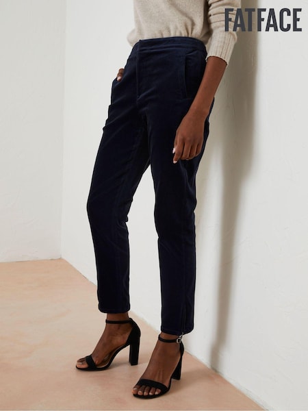 FatFace Blue Isobelle Velvet Trousers (853901) | €42