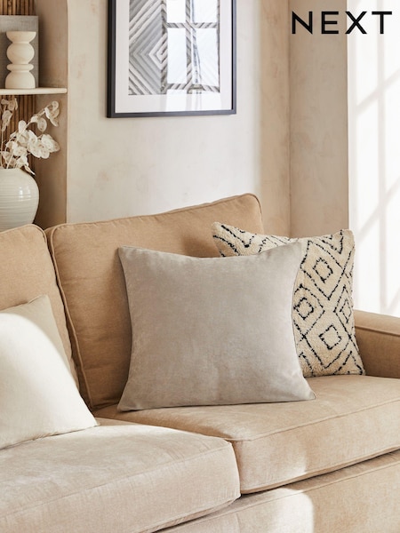 Stone 59 x 59cm Soft Velour Cushion (853979) | €23