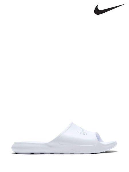 Nike White Victori One Shower Sliders (854316) | €29