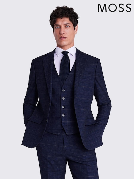 MOSS Blue Tailored Check Suit (854947) | €228