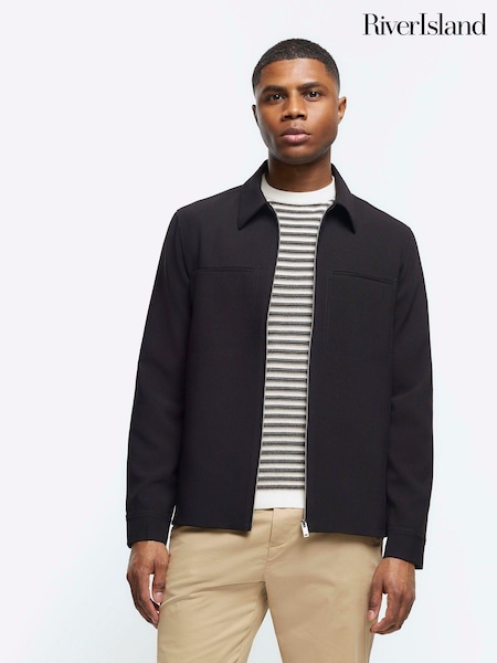 River Island Black Smart Shacket (855105) | €66