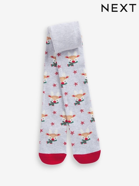 Grey Cotton Rich Christmas Tights (855341) | € 5 - € 6