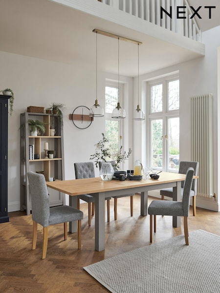 Dove Grey 6 to 10 Seater Extending Dining Table (855882) | €675