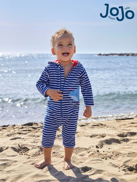 JoJo Maman Bébé Shark Towelling All-In-One (857272) | 38 €