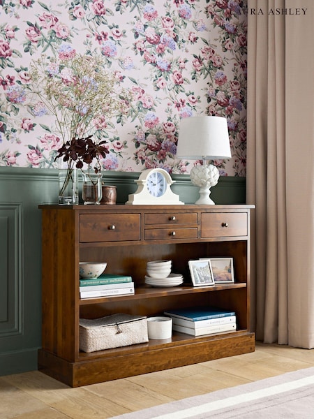 Laura Ashley Dark Chestnut Garrat 4 Drawer Console Table (857412) | €897