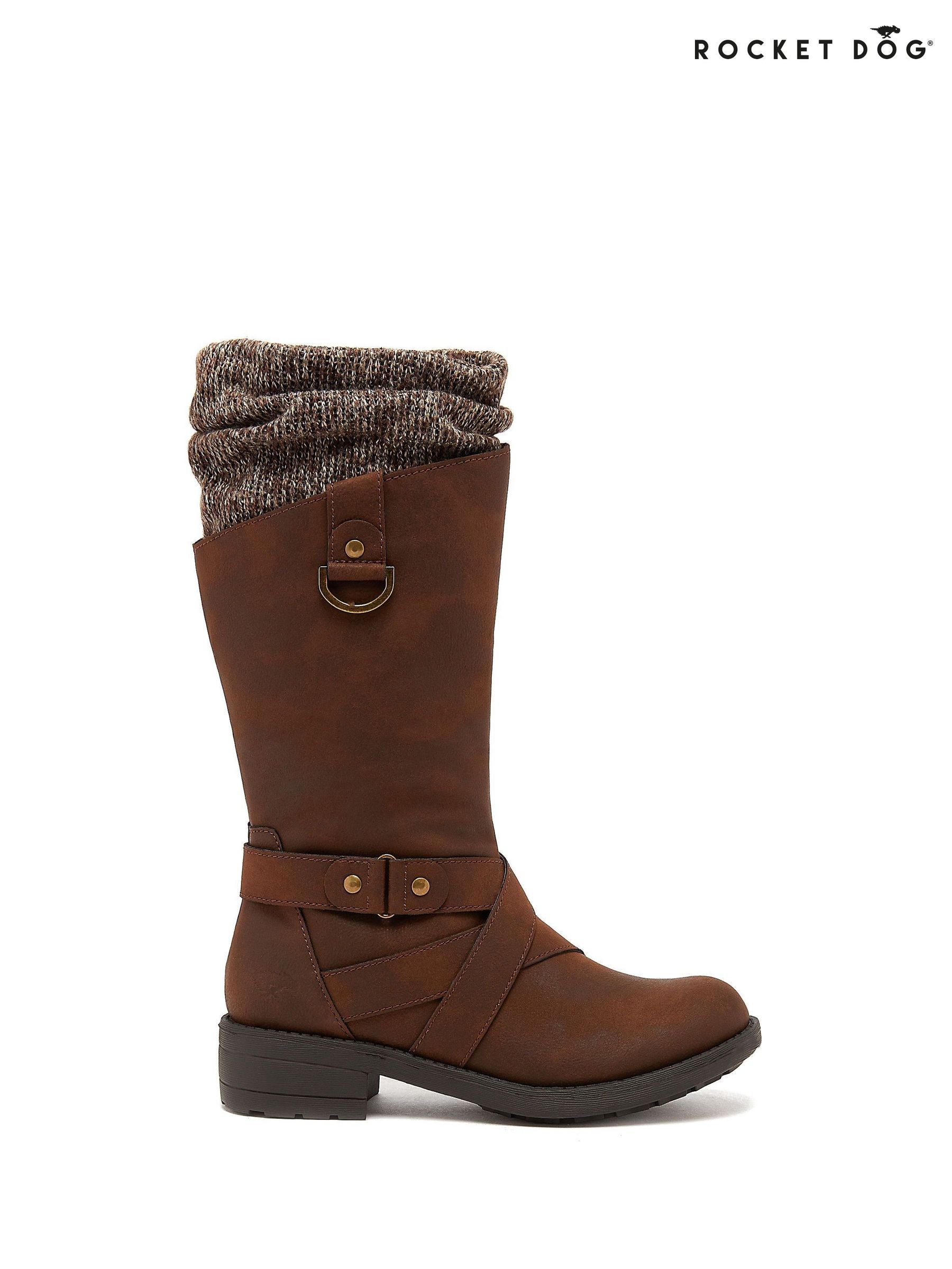 Rocket dog brown boots top