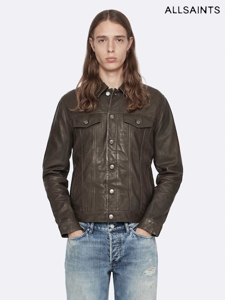 Green - Regular Allsaints Chaiyo Trucker Jacket