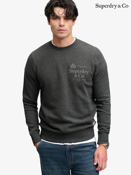 Szary - Regular Superdry 1954 Company Relaxed Sweat Top