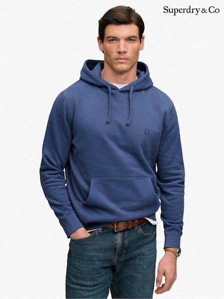 Blue - Regular Superdry Essential Logo Hoodie