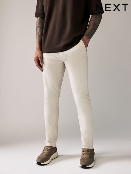 Light Stone Skinny Fit Stretch Chino Trousers (859228) | €32