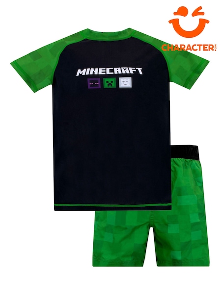 Character Black/Green Minecraft 2 Piece Top & Shorts Set (859518) | €30