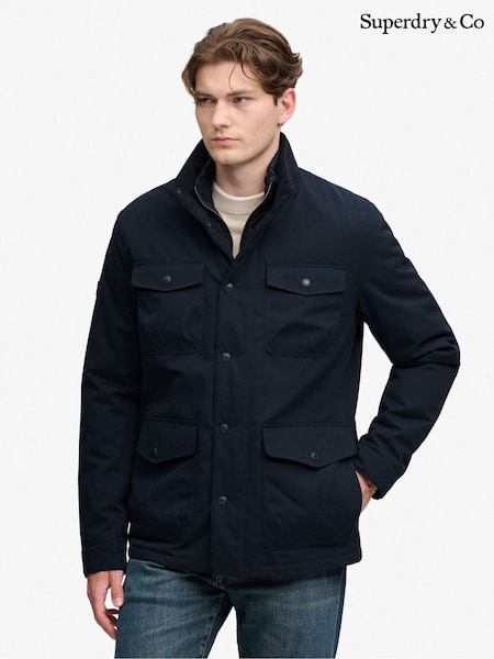 Blue - Regular Superdry 2 In 1 Burford Jacket