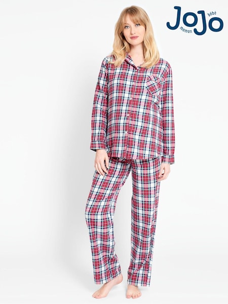 JoJo Maman Bébé Red Tartan Maternity & Nursing Pyjama Set (85V006) | €63