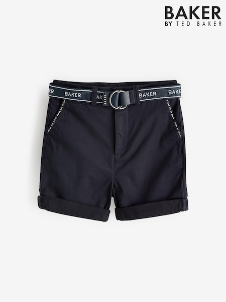 Granatowo-biały - Szorty chinosy Baker By Ted Baker (861117) | 37 zł - 47 zł