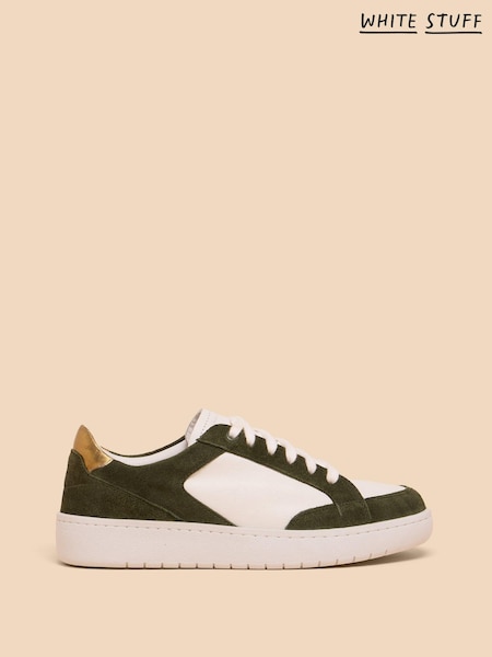 White Stuff Green Dahlia Leather Trainers (861961) | €43.50