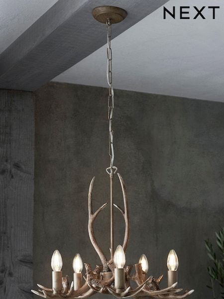 Natural Antler 5 Light Fitting (862033) | €172