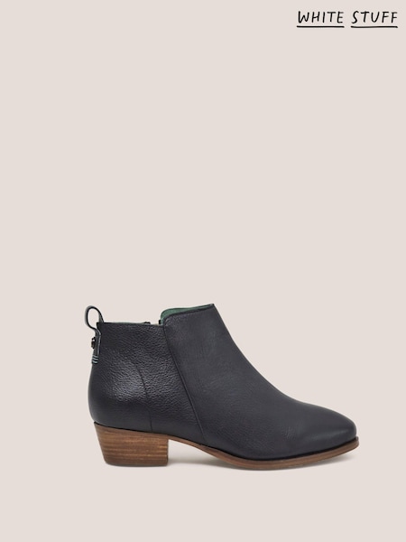 White Stuff Black Willow Leather Ankle Boots (862297) | €30