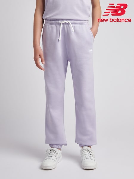 Lila - New Balance Mjukisbyxor med borstad rygg och logotyp