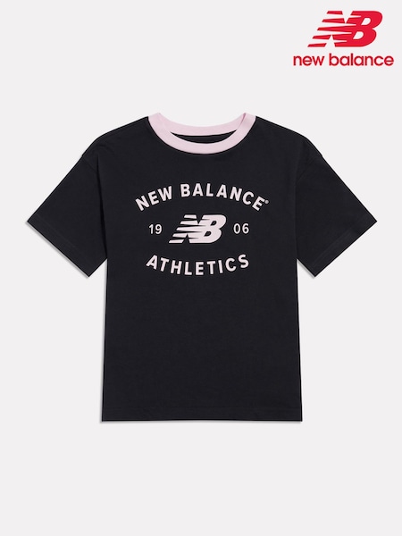 Schwarz - New Balance Athletics Varsity Graphic T-shirt