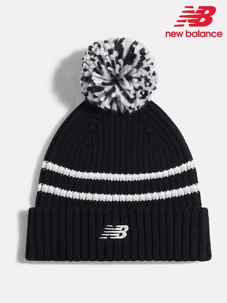 Қара - New Balance Pom Pom Beanie