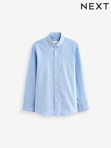 Blue Plain Single Oxford Shirt (3-16yrs) (862695) | €15 - €22