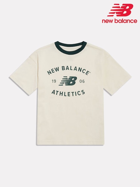 Cream - New Balance Athletics Varsity Graphic T-shirt