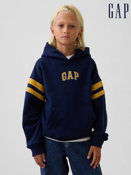 Navy - Gap Vintage Soft Relaxed Logo Hoodie (4-13yrs)