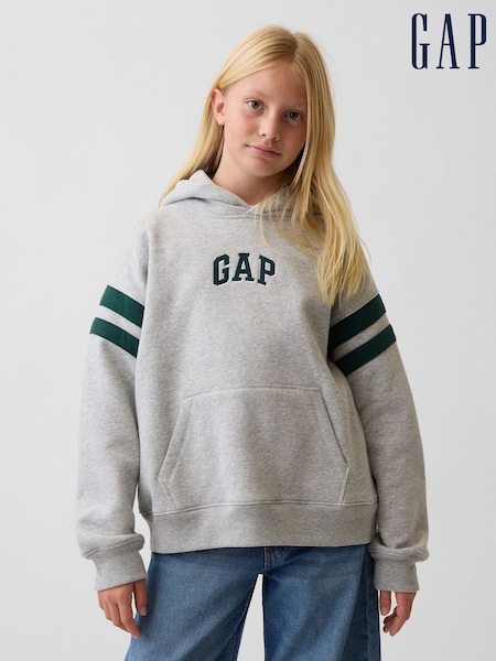 Grau - Gap – VintageSoft – Relaxed Logo Hoodie (4–13Jahre)