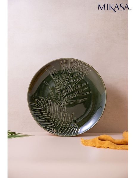 Mikasa Green Jardin Stoneware Round Ceramic Serving Platter (863271) | €37