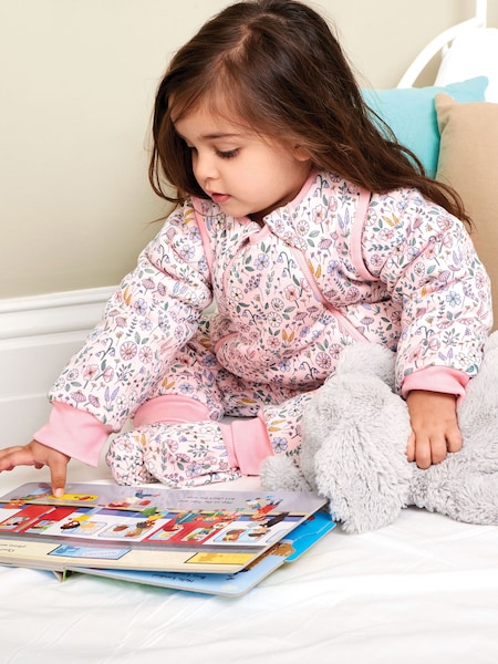 JoJo Maman Bébé Pink Meadow 2.5 Tog Sleep Snuggler (863551) | 195 QAR