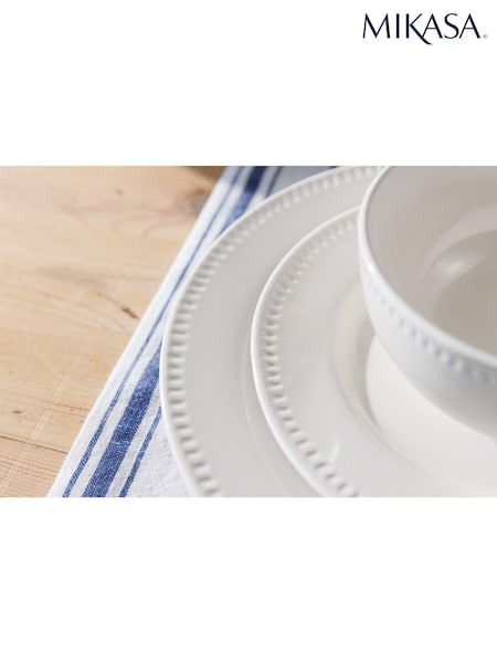 Mikasa Set of 4 White Cranborne Ceramic Cereal Bowl (863791) | €37