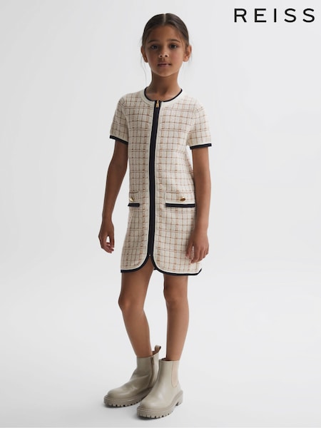 Reiss Pink Mila 9-14 yrs Twill Short Sleeve Dress (864054) | €70