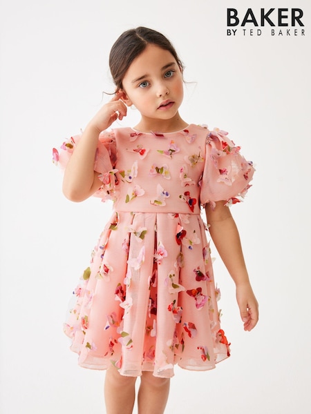 Baker by Ted Baker Pink 3D Butterfly Dress (864330) | 207 LEI - 225 LEI