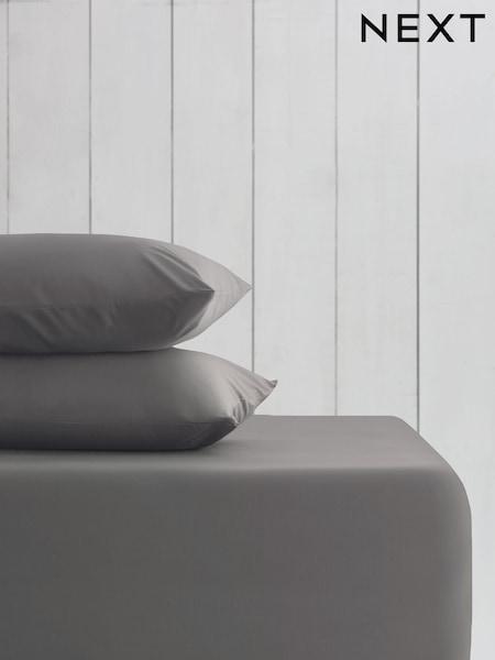 Grey Charcoal Cotton Rich Extra Deep Fitted Sheet (864868) | €20 - €27