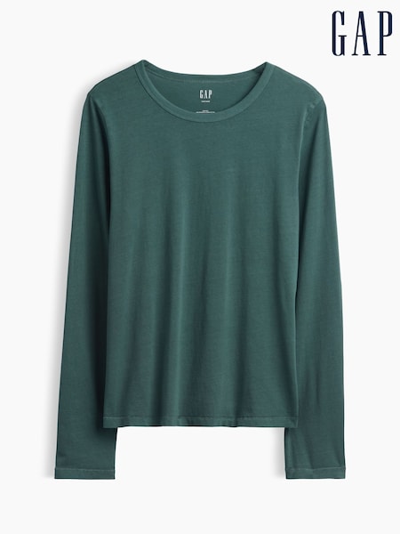 Verde - Gap Vintage Soft Long Sleeve T-shirt