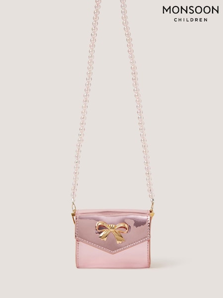Pink - Monsoon Mini Metallic Bag