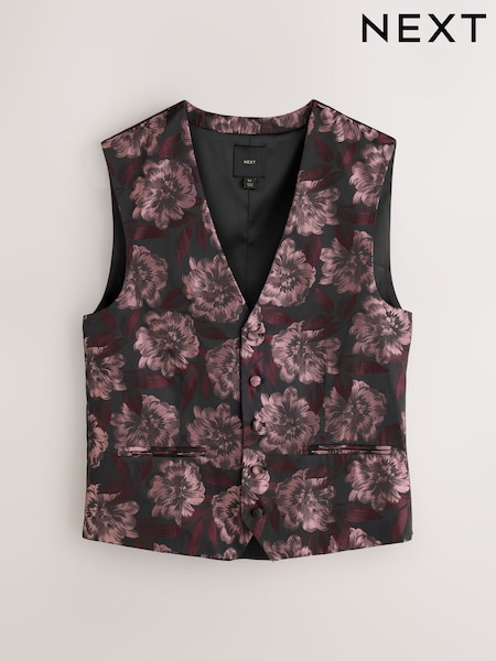 Pink Floral - Regular Occasion Waistcoat