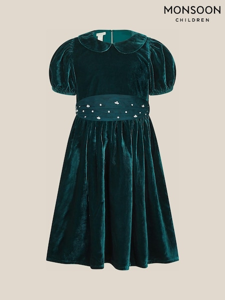 Zelena - Monsoon Misty Embellished Velvet Party Dress