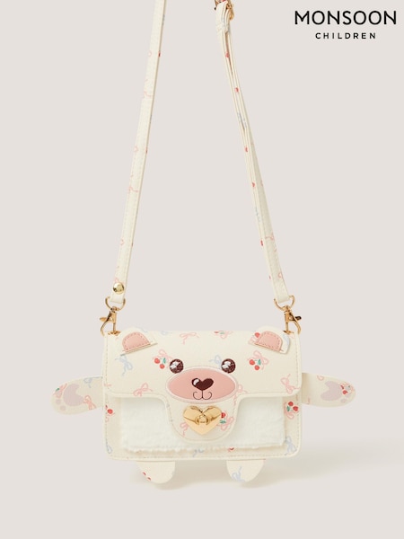 Cream - Monsoon Cherry Bear Bag