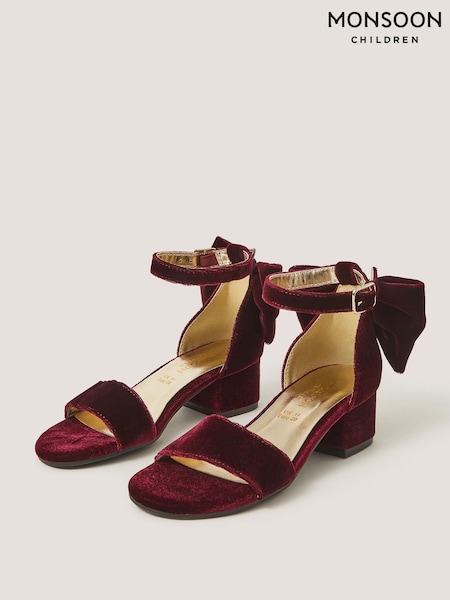 Красный - Monsoon Two-part Bow Heels Sandals