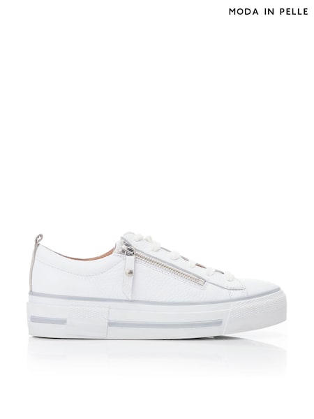 Moda In Pelle FILICIAN CHUNKY LEATHER TRAINER WITH ZIP AND LACE-UP CLOSURE (866099) | €171