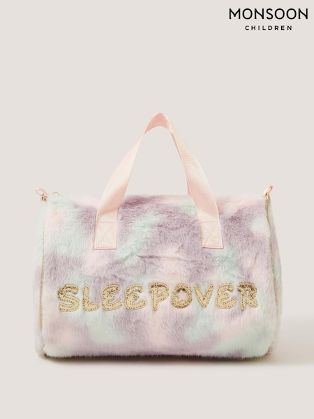 Қызғылт - Monsoon Fluffy Sleepover Duffle Bag
