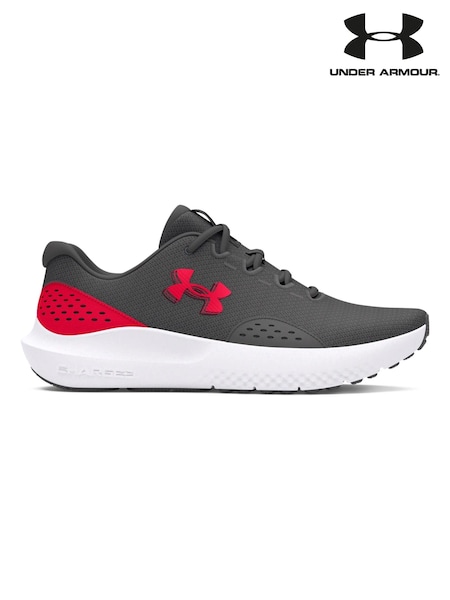 Under Armour Grey/Red Surge 4 Trainers (867057) | R$ 495