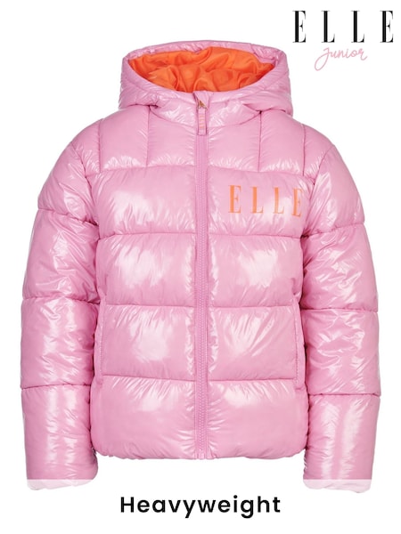 ELLE Pink Logo Puffer Coat (867492) | €99 - €119