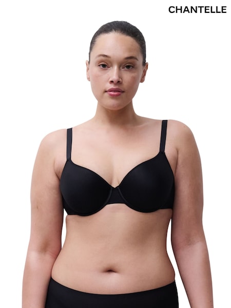 Černý - Chantelle Easy Bliss Memory Foam T-shirt Bra