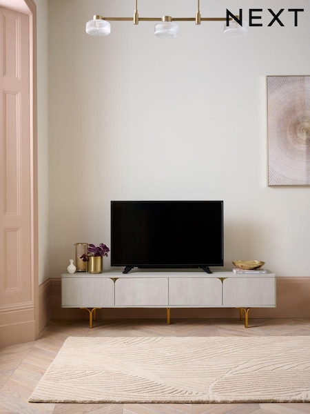 Light Evie Oak Effect Up to 80 inch Slim TV Unit (867878) | €430