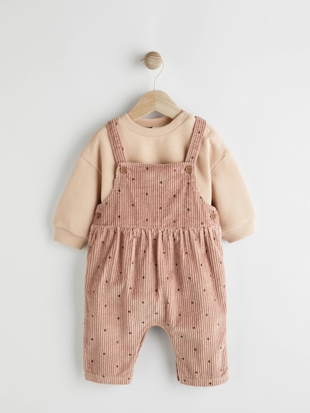Pink Spot Baby 2pc Baby Dungaree & Bodysuit Set (0mths-2yrs) (868075) | €12 - €12.50