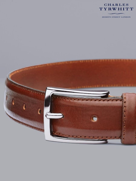 Charles Tyrwhitt Brown Leather Formal Belt (869081) | AED233