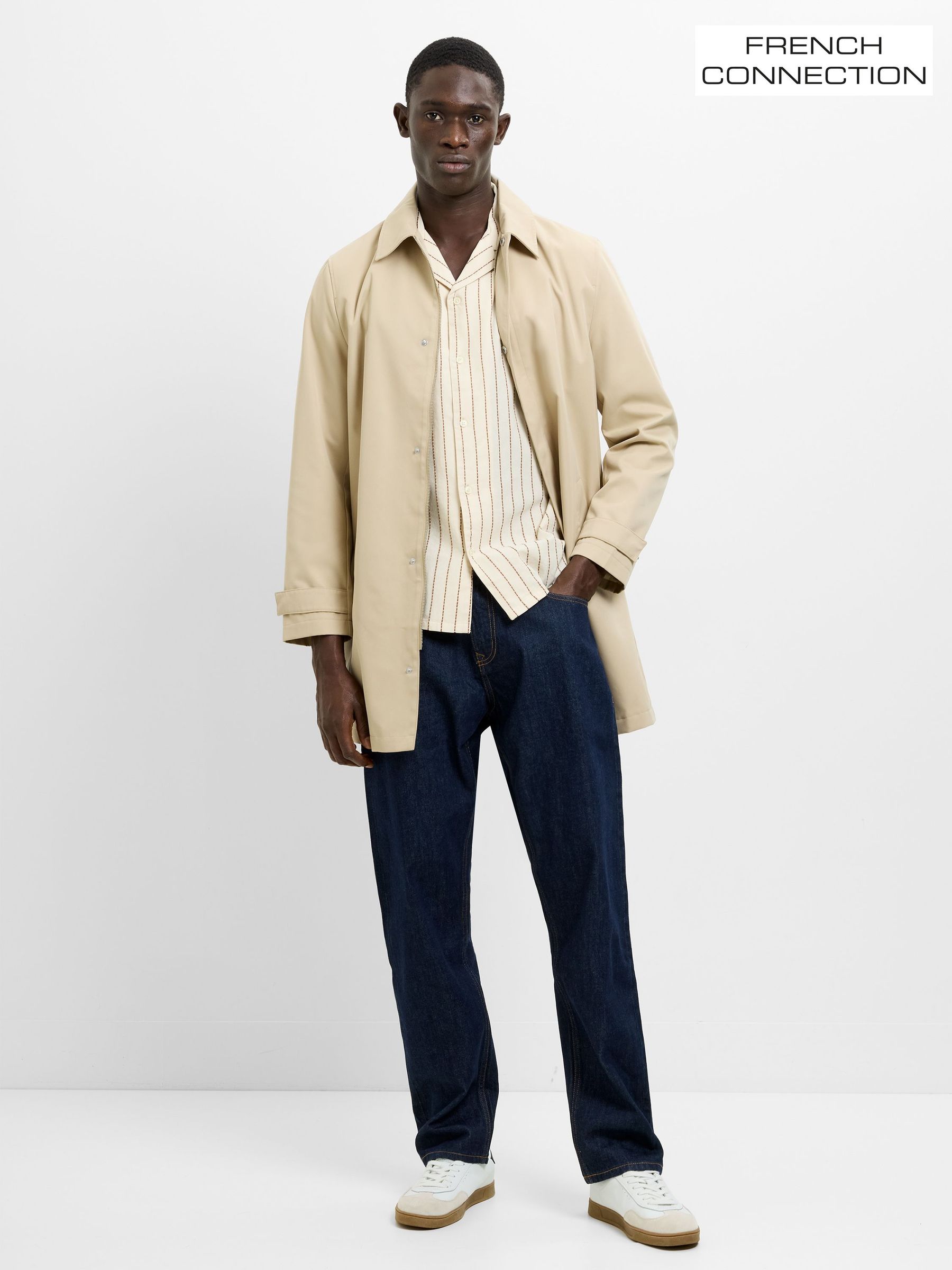 ジャケット・アウター ADRER cation melange tielocken long coat Buy Men's Coats French Connection Online | Next Romania