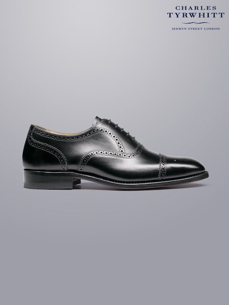Черный - Charles Tyrwhitt Leather Oxford Brogues Shoes (870251) | €199
